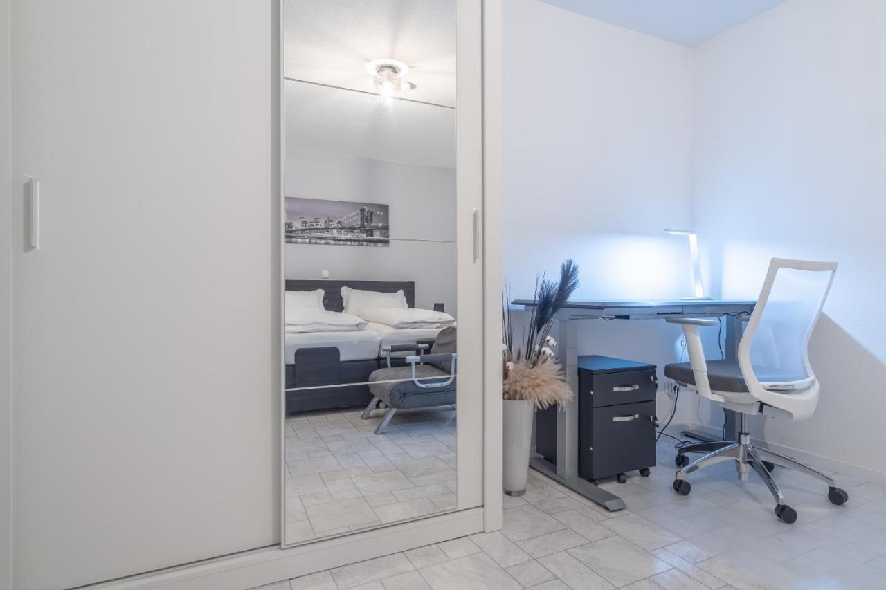 Arbeitsplatz, Balkon, Tiefgarage Naehe Neue Messe Apartment ไลป์ซิก ภายนอก รูปภาพ