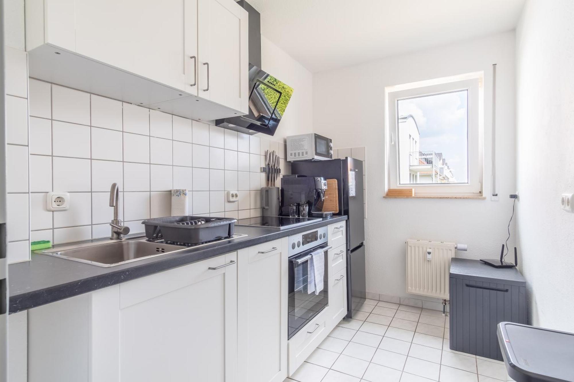 Arbeitsplatz, Balkon, Tiefgarage Naehe Neue Messe Apartment ไลป์ซิก ภายนอก รูปภาพ