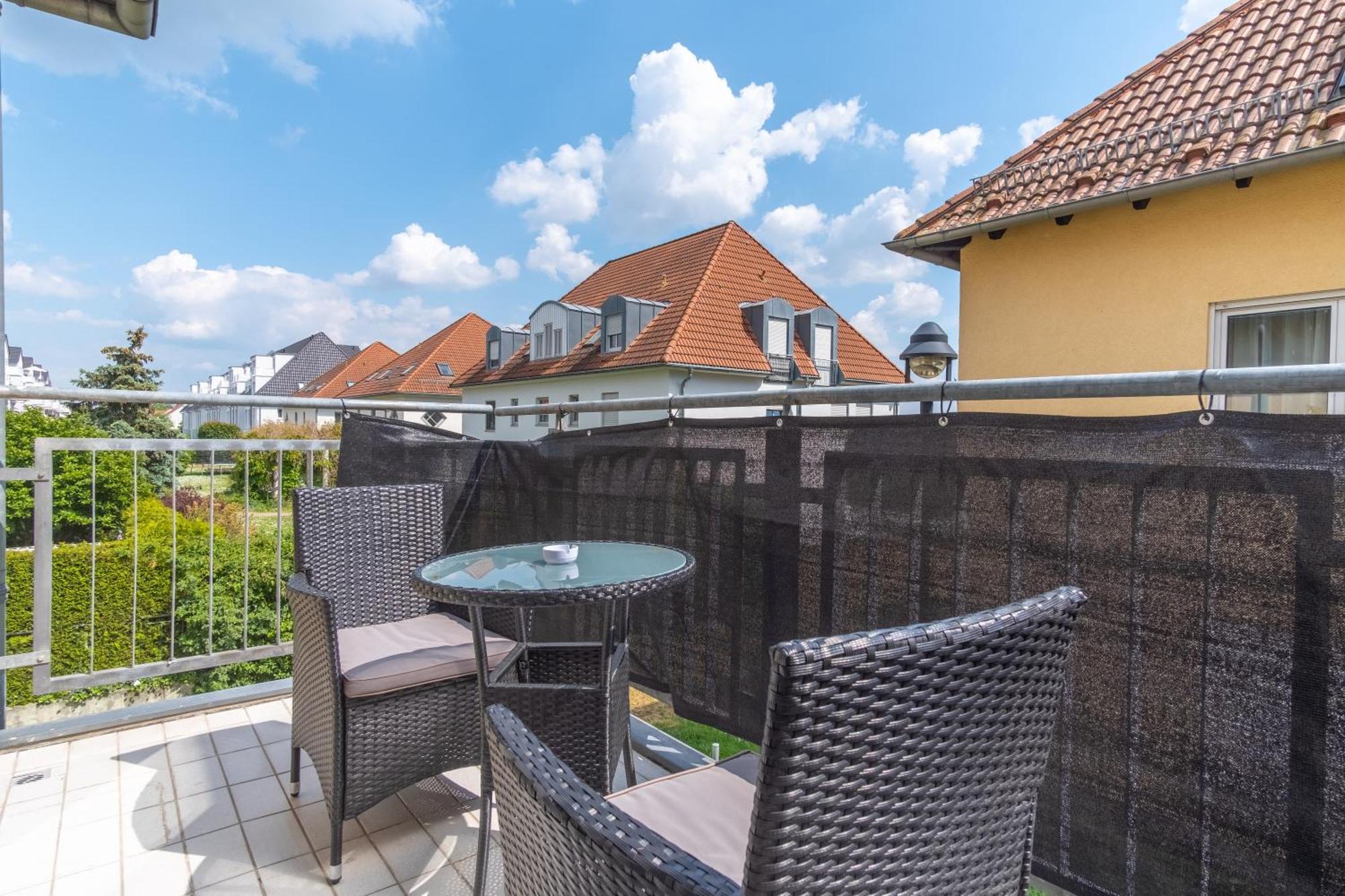 Arbeitsplatz, Balkon, Tiefgarage Naehe Neue Messe Apartment ไลป์ซิก ภายนอก รูปภาพ